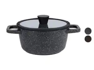 LIVARNO home Aluguss-Kochtopf, mit innerer Literskala, Ø 20 cm