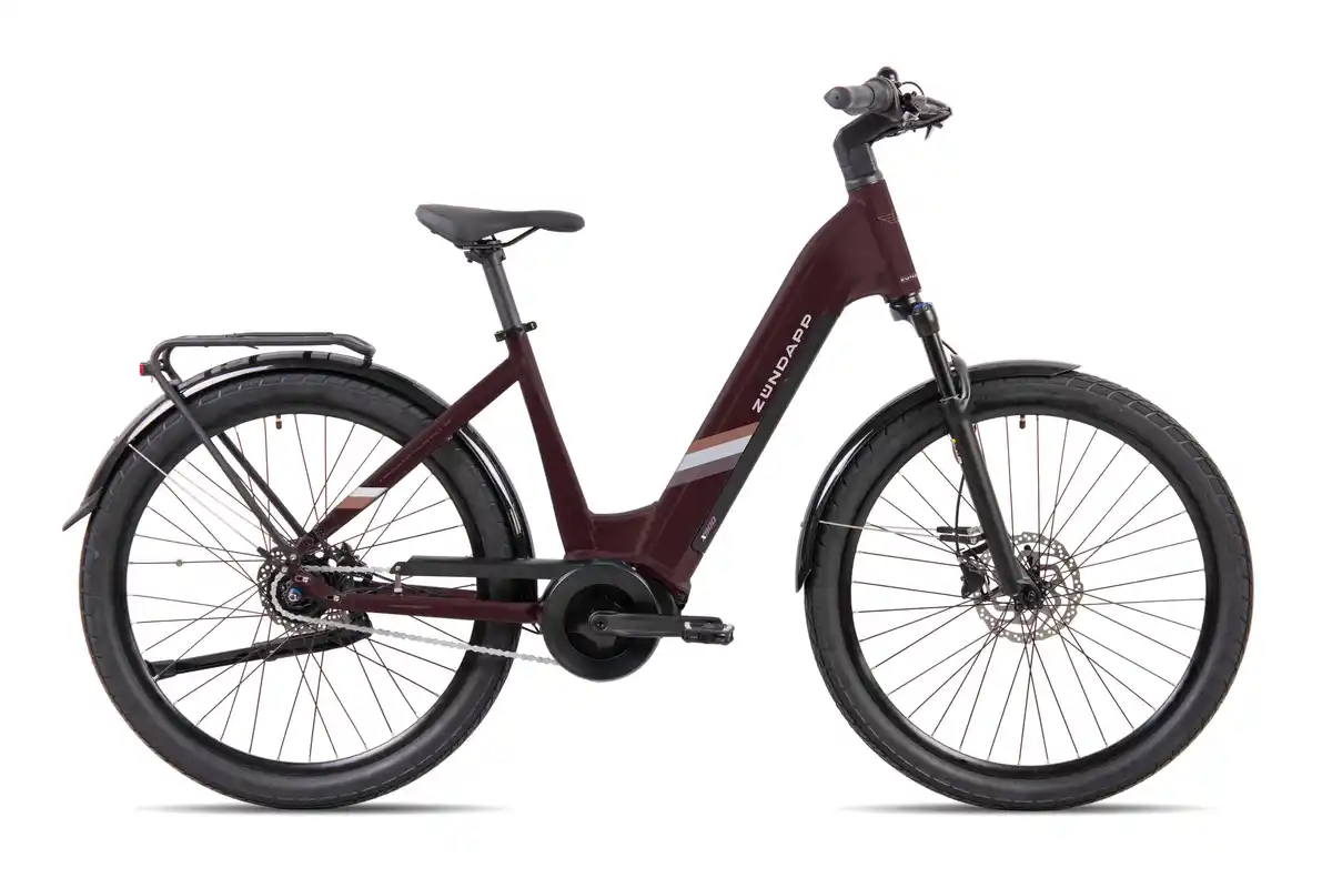 Bild 1 von Zündapp E-Bike City X800 28 Zoll 7-Gang 550 Wh weinrot