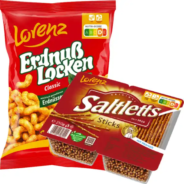 Bild 1 von Lorenz Erdnußlocken oder Saltletts Sticks
