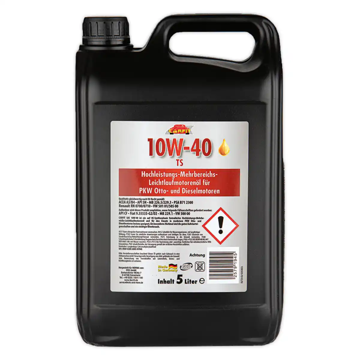 Bild 1 von Carfit Professional SAE-Qualitäts-Motorenöl 5 Liter