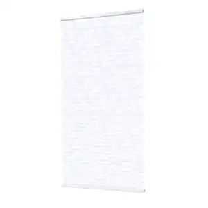 B1 Plissee 'Klemmfix' weiß mit Zweigmotiv 80 x 220 cm