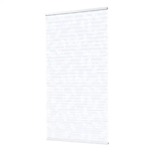 Bild 1 von B1 Plissee 'Klemmfix' weiß mit Zweigmotiv 80 x 220 cm