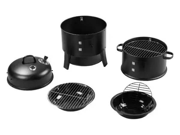 Bild 3 von GRILLMEISTER 3in1 Räucherofen »Kansas«, Ø 40 cm, mit 6 Räucherhaken