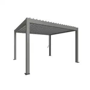 Biohort Pergola Gr. 4 x 3,5 quarzgrau 404,5 x 367,5 cm