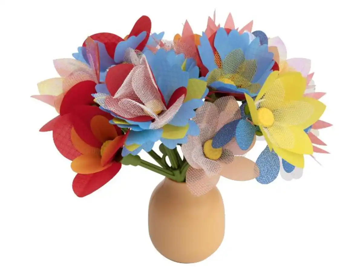 Bild 2 von Playtive Kreativset Steckblumen, 109-teilig