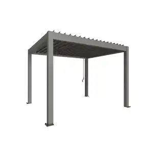 Biohort Pergola Gr. 3,5 x 3 quarzgrau-metallic 367,5 x 312 cm