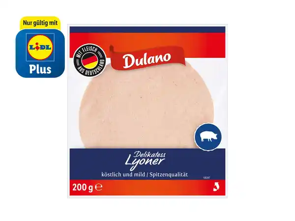 Bild 1 von Dulano Delikatess Lyoner,  200 g
