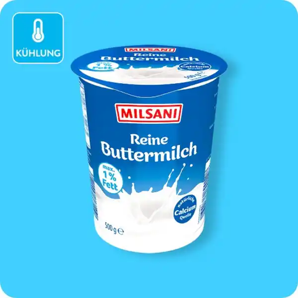 Bild 1 von MILSANI Reine Buttermilch, Max. 1 % Fett
