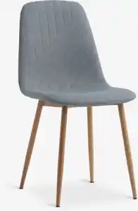 Esszimmerstuhl JONSTRUP hellblau/eiche