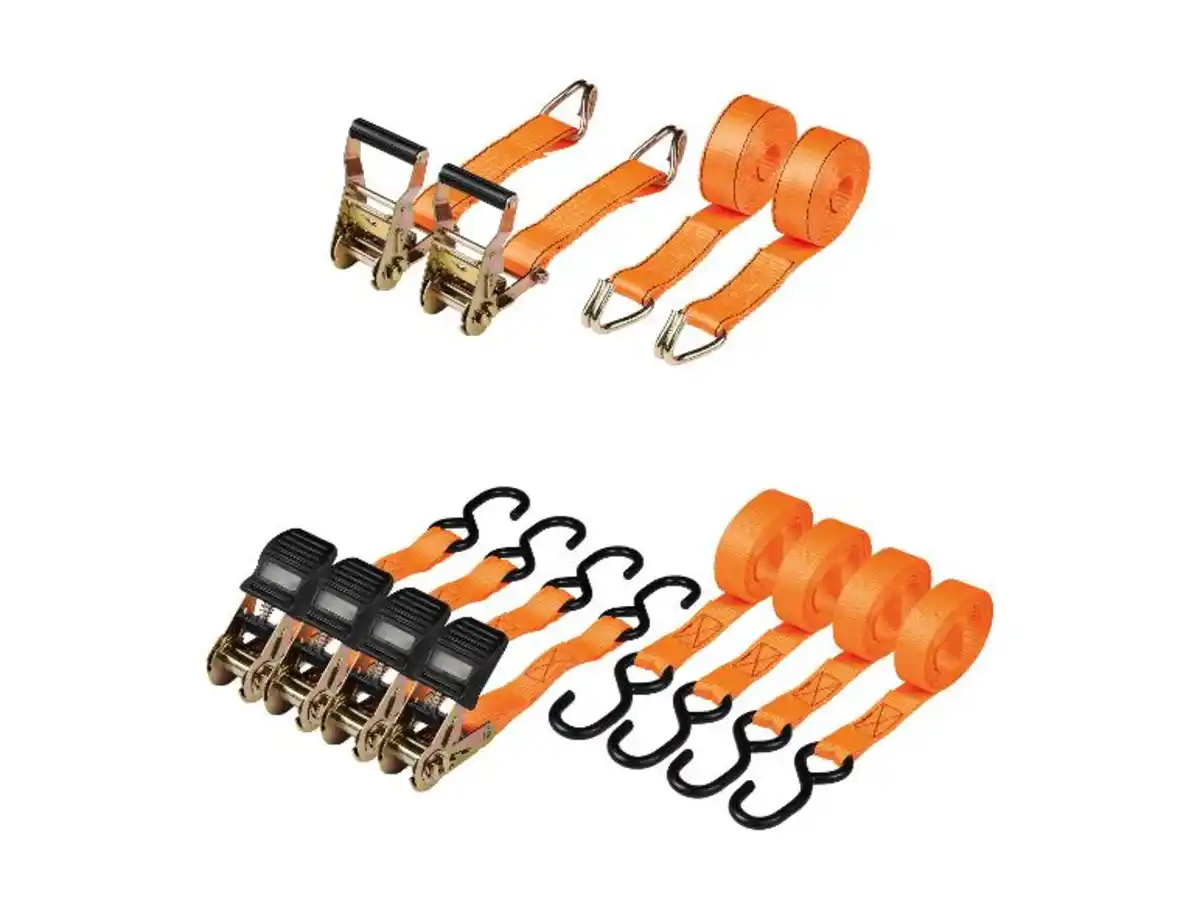 Bild 1 von ULTIMATE SPEED® Schwerlast-Ratschenspanngurte-Set / Ratschenspanngurte-Set,  4 m