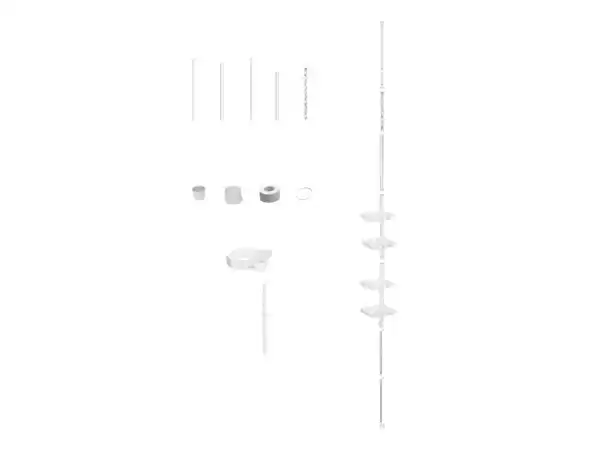 Bild 3 von Wenko XXL Teleskop Duscheckregal, mit 4 Ablagen