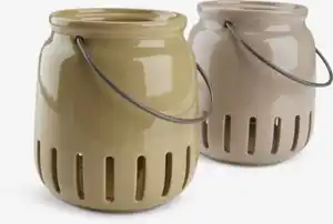 Laterne FISKEHEJRE Ø11xH12cm div.