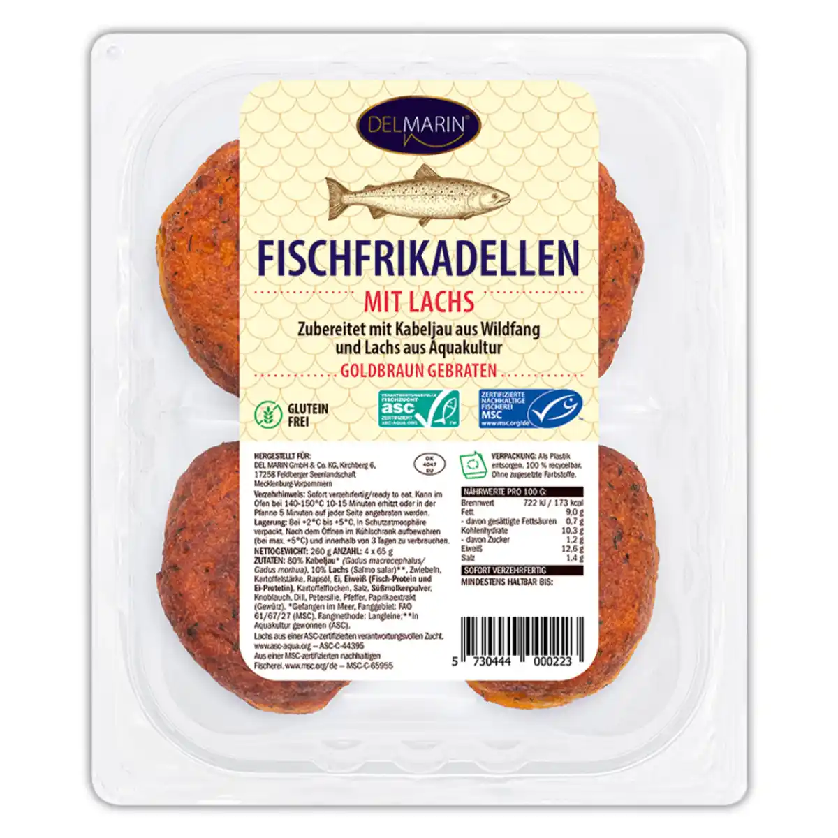 Bild 1 von Del Marin Fischfrikadellen