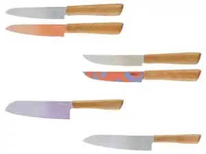 LIVARNO home Küchenmesser mit Bambusgriff FSC