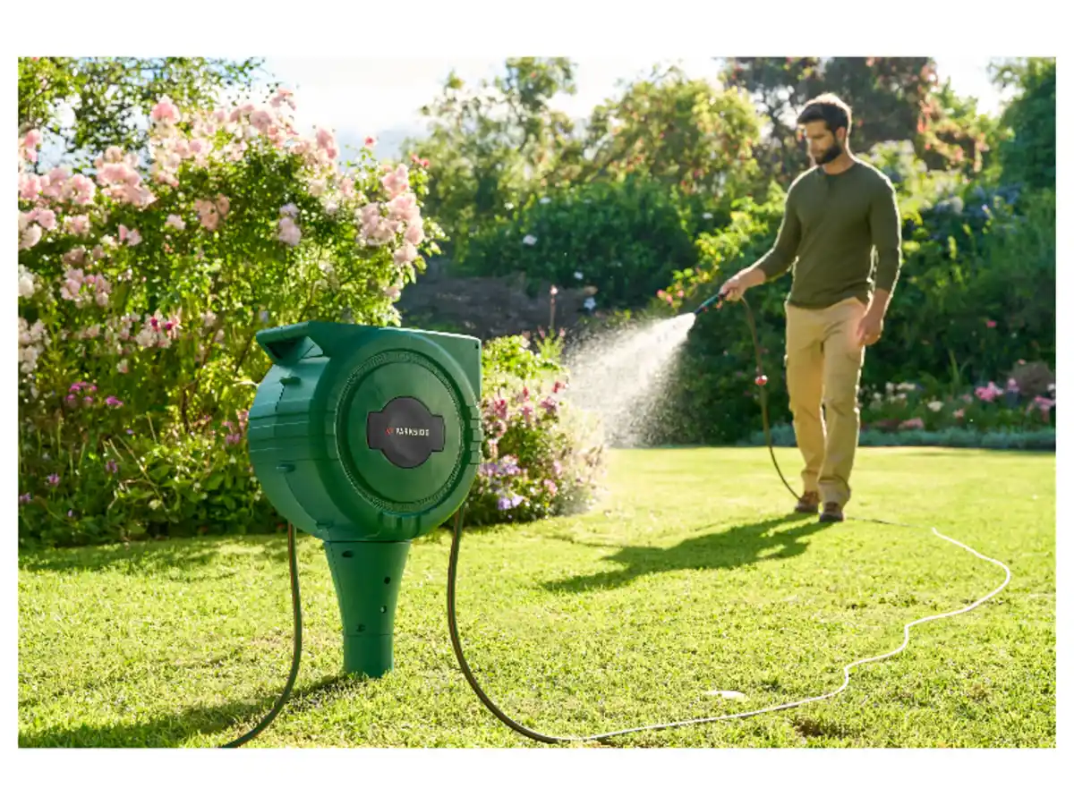 Bild 2 von PARKSIDE® Erd-Schlauchaufroller, mit PARKSIDE® Click System