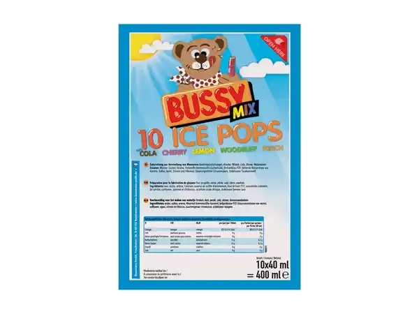 Bild 1 von Bussy Mix Ice Pops Wassereis
