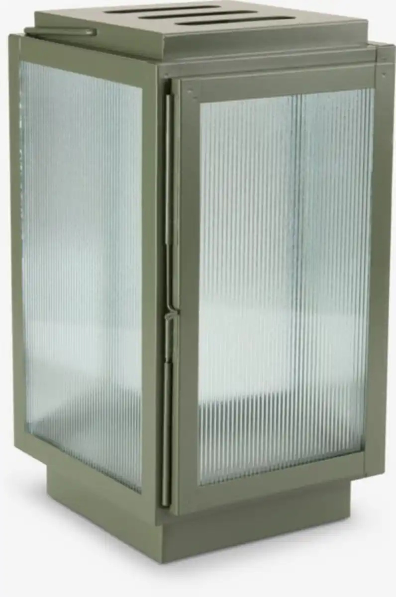 Bild 1 von Laterne BRUMBASSE B15xL16xH28cm olivgrün