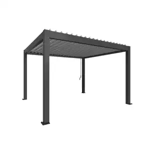 Biohort Pergola Gr. 4 x 3,5 dunkelgrau 404,5 x 367,5 cm