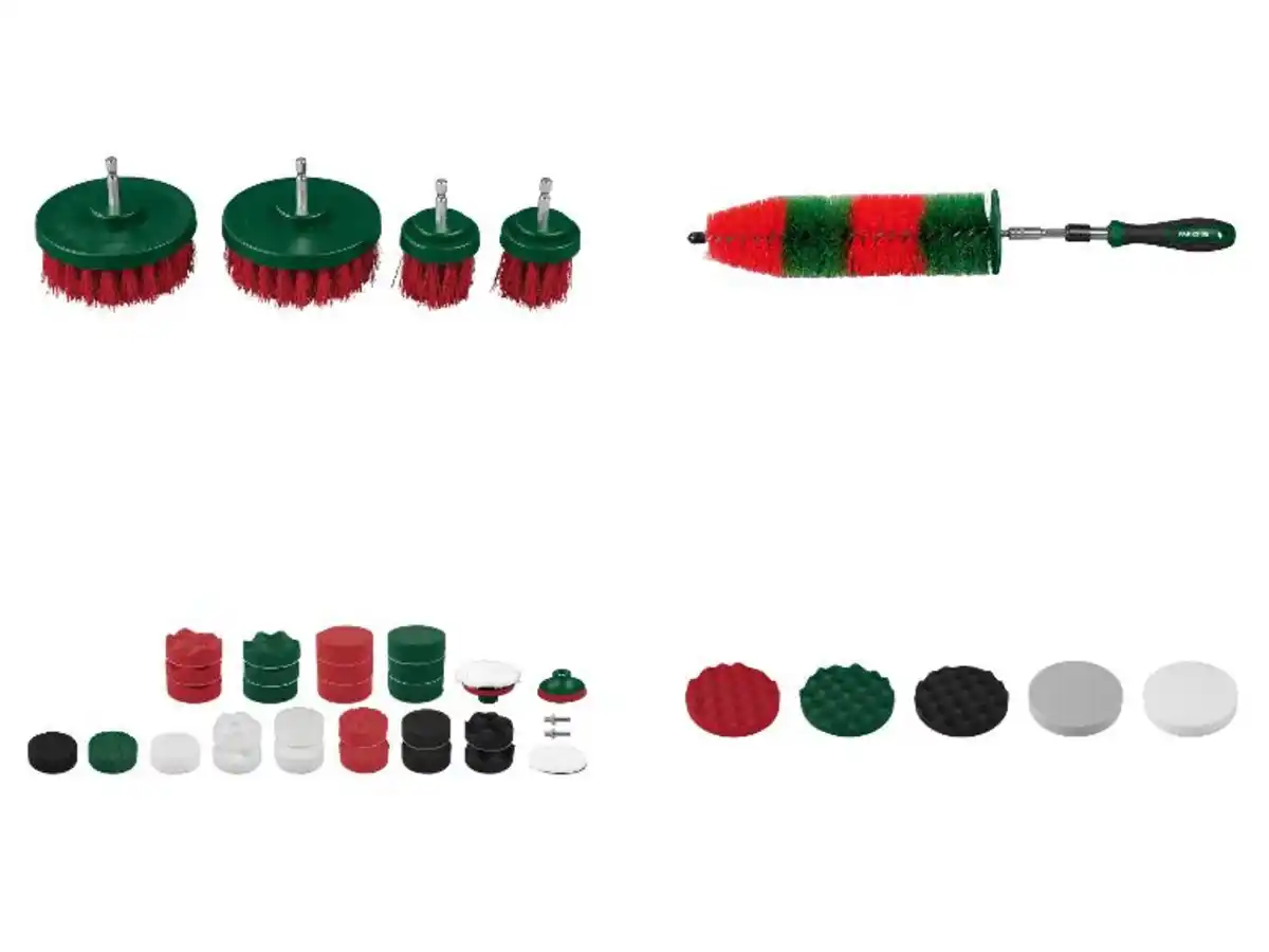 Bild 1 von PARKSIDE® Polsterbürsten / Rad- und Felgenbürste / Polieraufsatz- und Schwammset / Polieraufsätze