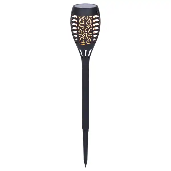 Bild 1 von toom LED-Solarfackel-Set schwarz 43 cm, 5 Stück