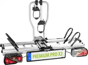 EUFAB Fahrradheckträger PREMIUM PRO X2 für 2 Fahrräder komplett vormontiert