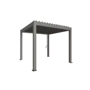 Biohort Pergola Gr. 3 x 3,5 quarzgrau-metallic 312 x 312 cm