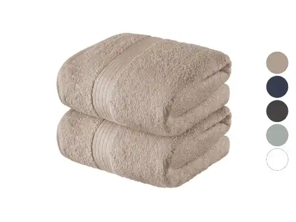 Bild 1 von LIVARNO home Frottier-Handtücher, 2 Stück