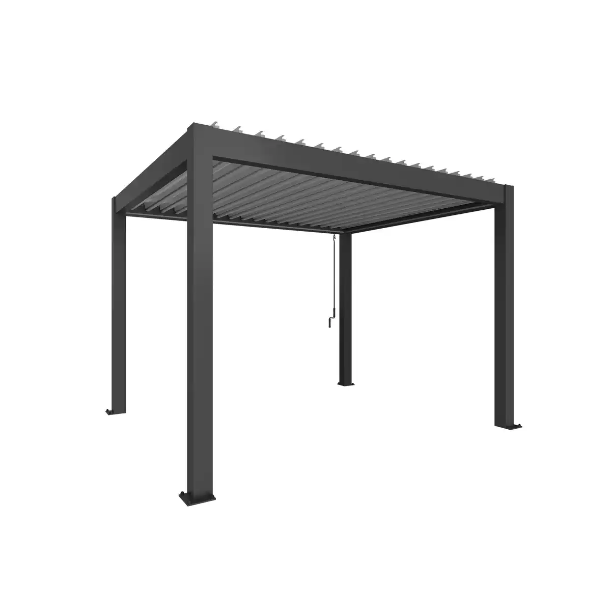 Bild 1 von Biohort Pergola Gr. 3,5 x 3 dunkelgrau 367,5 x 312 cm