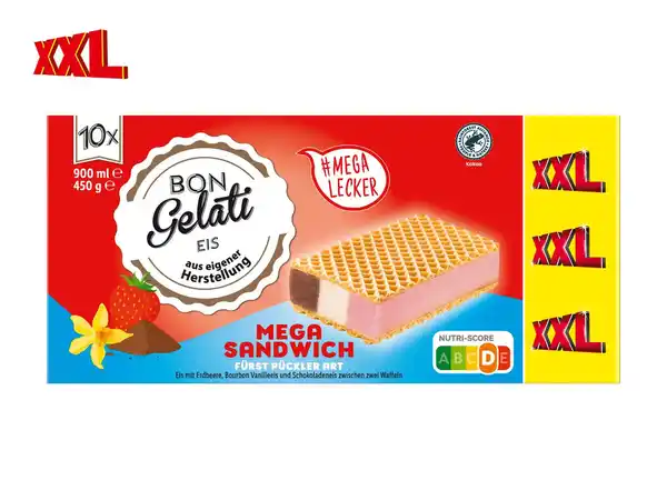 Bild 1 von Bon Gelati Sandwich-Eis XXL