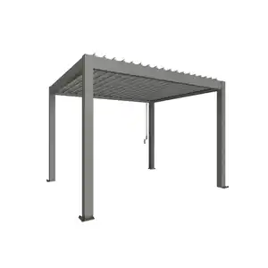 Biohort Pergola Gr. 3,5 x 3 quarzgrau 367,5 x 312 cm