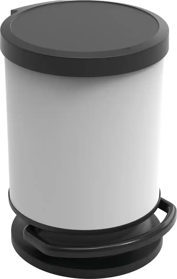 Bild 1 von Rotho Treteimer Paso 20 L rund schwarzweiß