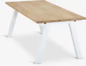 Esstisch SKAGEN 90x200 eiche/weiß