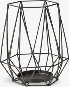 Kerzenhalter NORDIC Ø16xH19cm schwarz