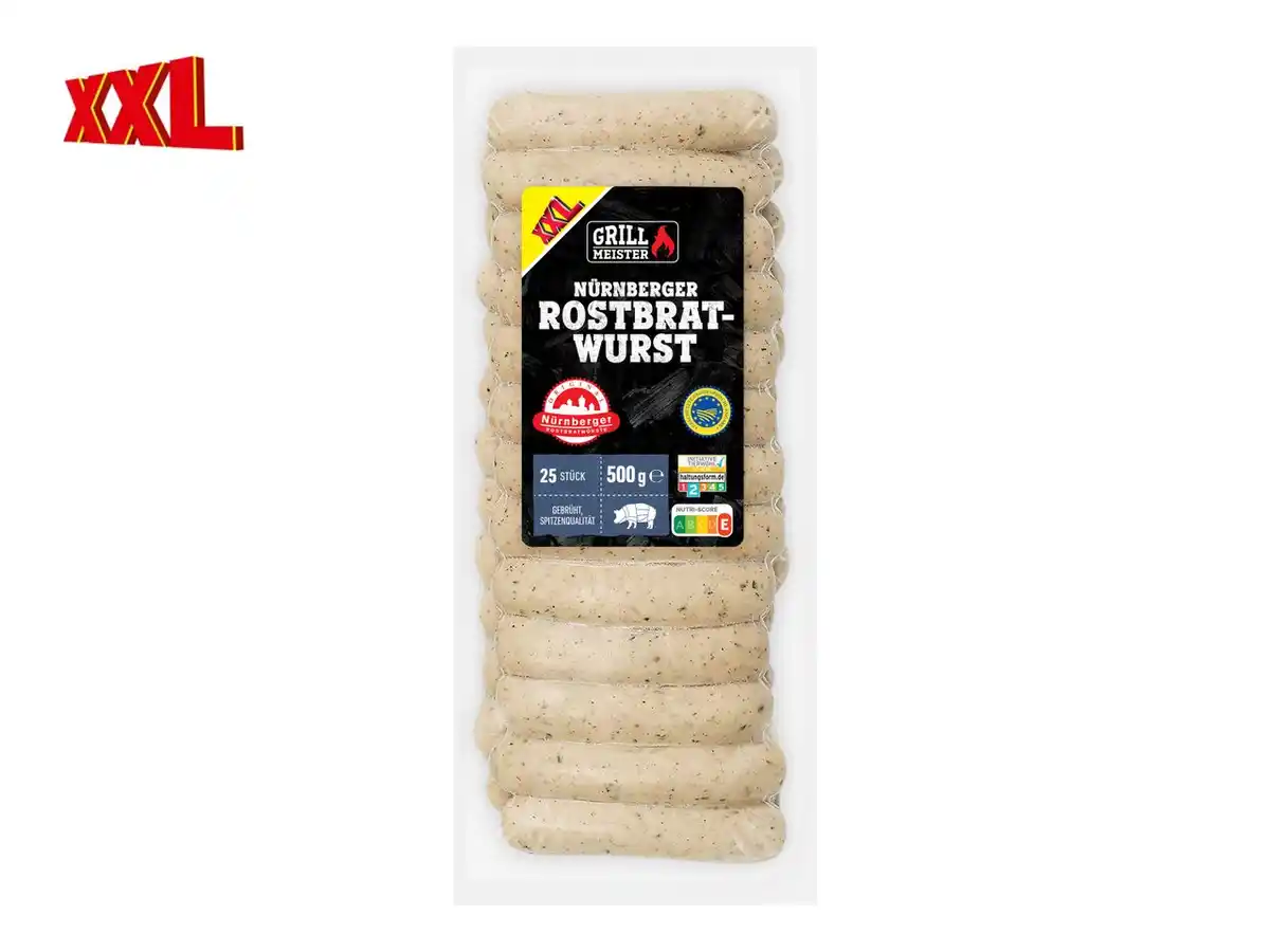 Bild 1 von Grillmeister Original Nürnberger Rostbratwürste XXL,  500 g