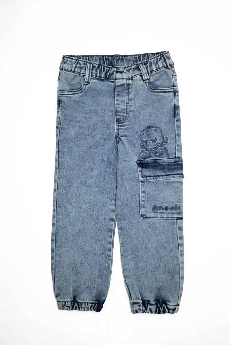 Bild 1 von Anouk natubini Anouk Jeans mit Tasche & Affi-Stickerei, blau, Gr. 110