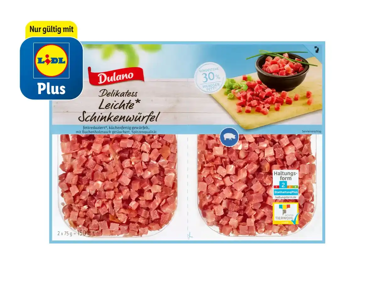 Bild 1 von Dulano Delikatess Leichte Schinkenwürfel