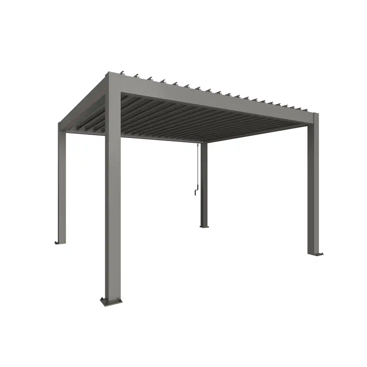Bild 1 von Biohort Pergola Gr. 4 x 3,5 quarzgrau-metallic 404,5 x 367,5 cm
