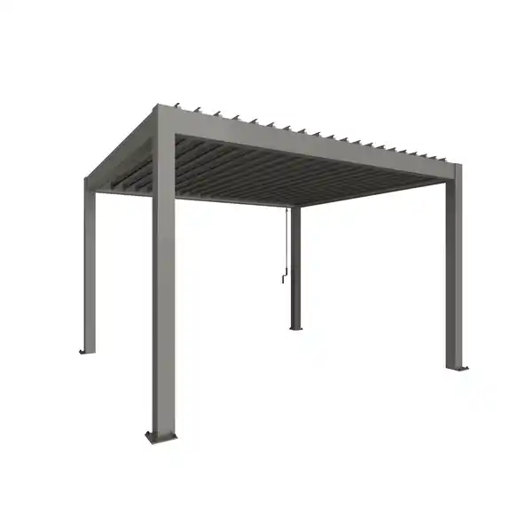 Bild 1 von Biohort Pergola Gr. 4 x 3,5 quarzgrau-metallic 404,5 x 367,5 cm