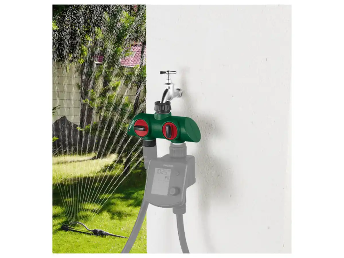 Bild 2 von PARKSIDE® 2-Wege-Verteiler / Bewässerungsuhr / Wassermengenzähler