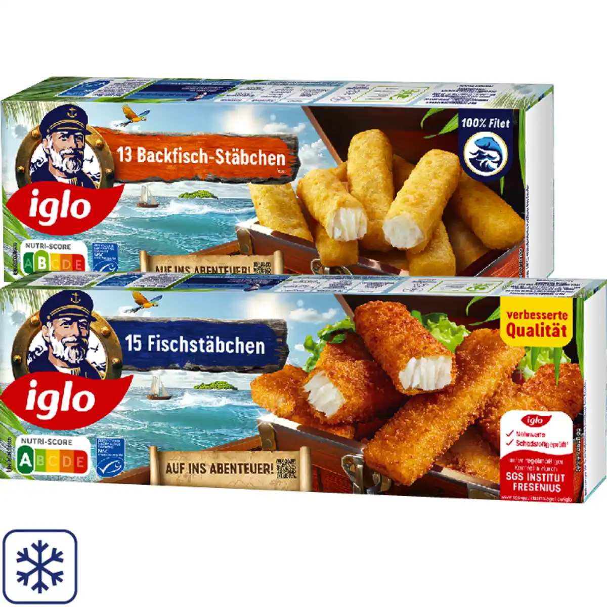 Bild 1 von Iglo Fisch- oder Backfischstäbchen
