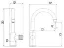 Bild 3 von Duschwell Bad Waschtischarmatur Basic, mit Neoperl Luftsprudler