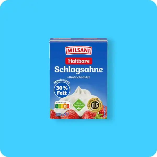 Bild 1 von MILSANI H-Schlagsahne, Mind. 30 % Fett