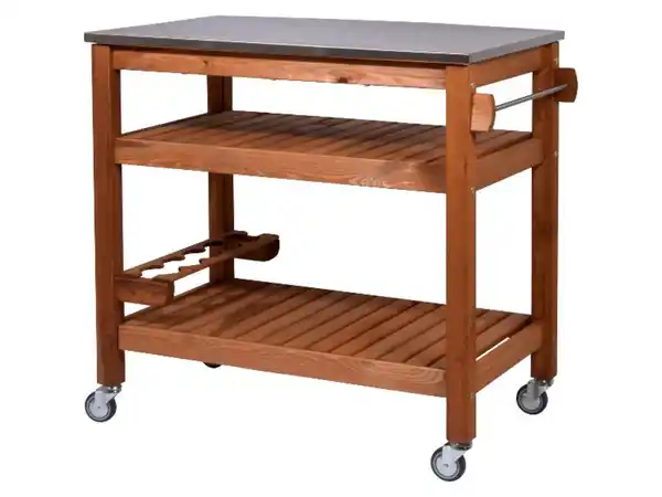 Bild 3 von dobar Beistellwagen mit Edelstahlplatte