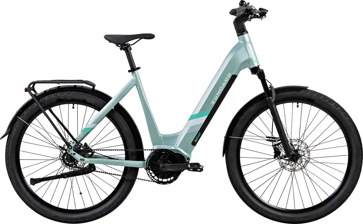 Bild 1 von Zündapp E-Bike Trekking X850 Tiefeinsteiger 28 Zoll 7-Gang 550 Wh seeblau
