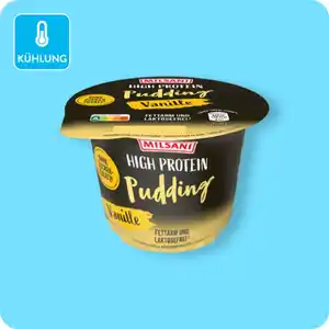 MILSANI High-Protein-Pudding, Verschiedene Sorten