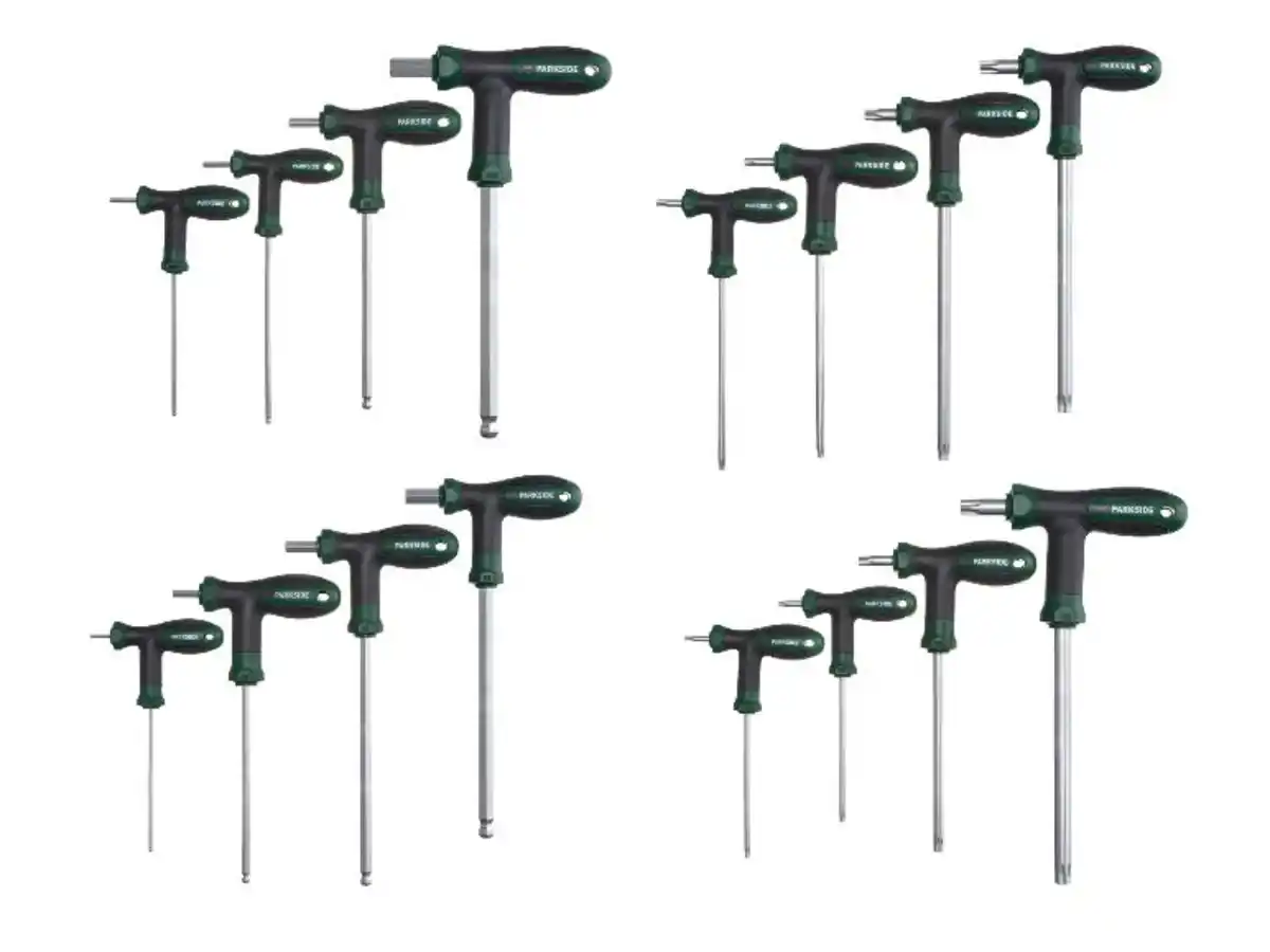 Bild 1 von PARKSIDE® T-Griff Innensechskant-Stiftschlüssel-Satz / TX Stiftschlüssel-Satz