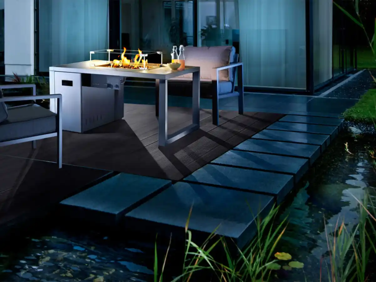 Bild 3 von buschbeck Loungetisch und Feuerstelle »Lagos«, B 115 x T 75 x H 58,5 cm, grau
