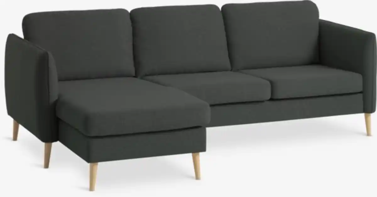 Bild 1 von Sofa AARHUS Chaiselongue links Stoff dunkelgrau