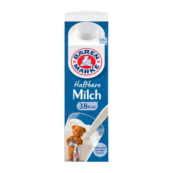 Bild 1 von BÄRENMARKE Haltbare Milch 1L  3,8 % Fett