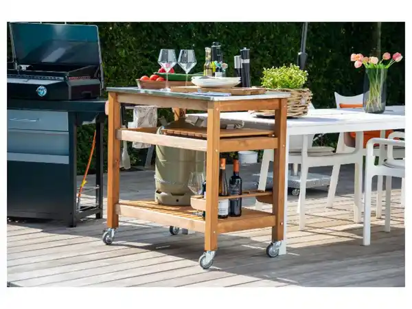 Bild 2 von dobar Beistellwagen mit Edelstahlplatte